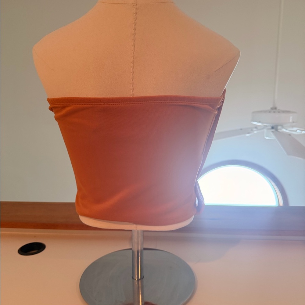 Rust Off-Shoulder Blouse - Picture 3 of 3